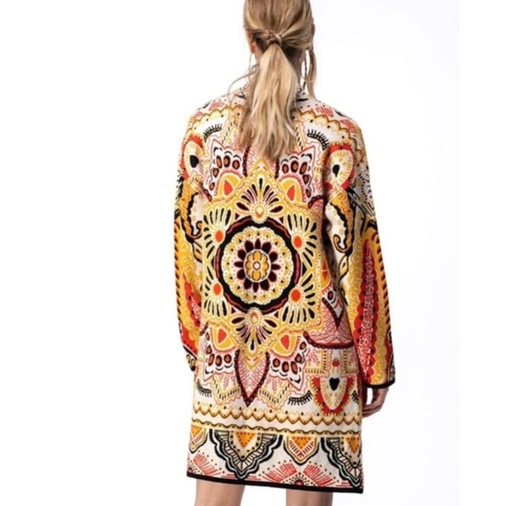 Essitam Cardigan Women’s Large Luna Scarf Paisley‎ Jacquard Luxury Tapestry